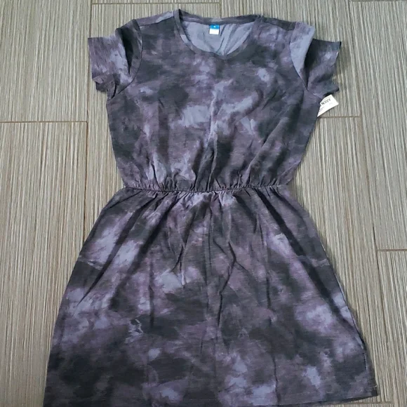 old navy blue tie dye dress Old Navy Dress Womens Size Medium Blue White
